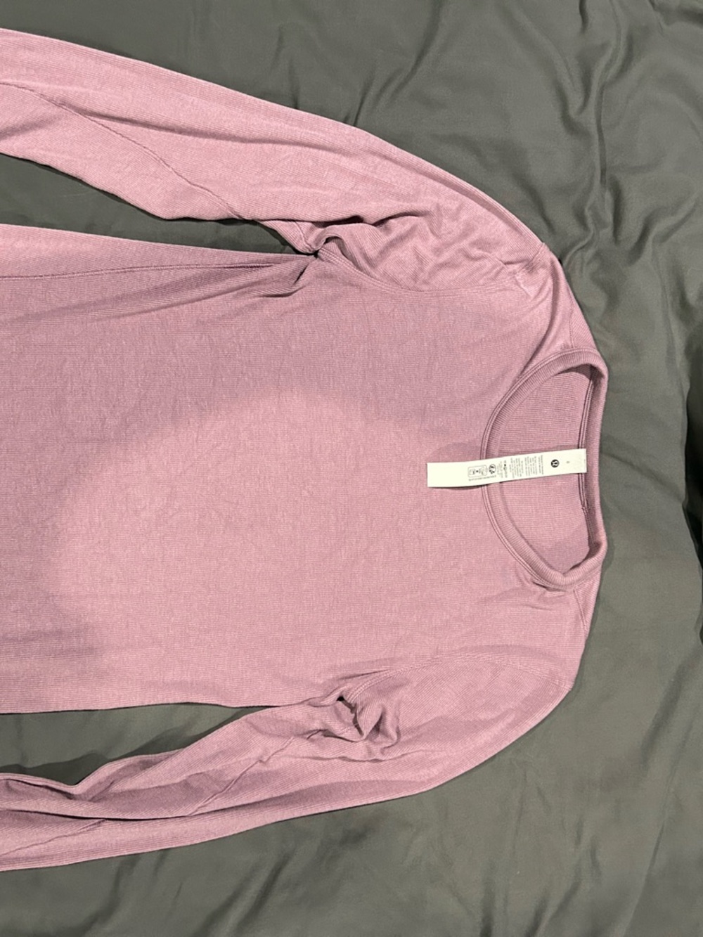 Lululemon Long Sleeve Hold Tight Shirt in Dusty Rose